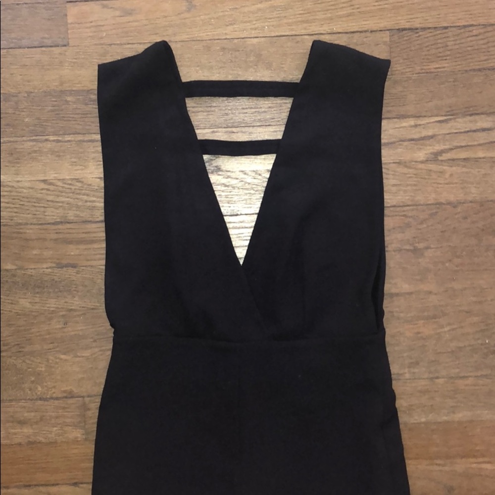 Women’s black wide leg romper